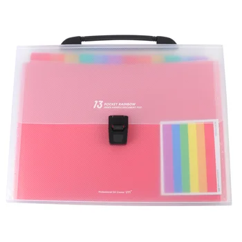 1 pc Multilayer Rainbow 13 Pockets Expandable File Bag Document Pouch for Office
1 pc Multilayer Rainbow 13 Pockets Expandable File Bag Document Pouch for Office