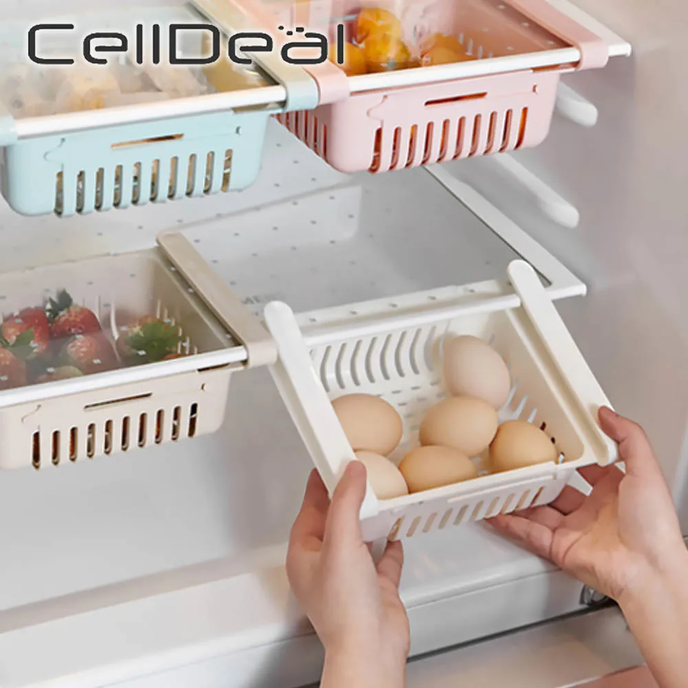 Kitchen Organizer Adjustable Refrigerator Storage Rack Fridge Freezer Shelf Holder Pull-out Drawer Organiser Space Saver
Kitchen Organizer Adjustable Refrigerator Storage Rack Fridge Freezer Shelf Holder Pull-out Drawer Organiser Space Saver