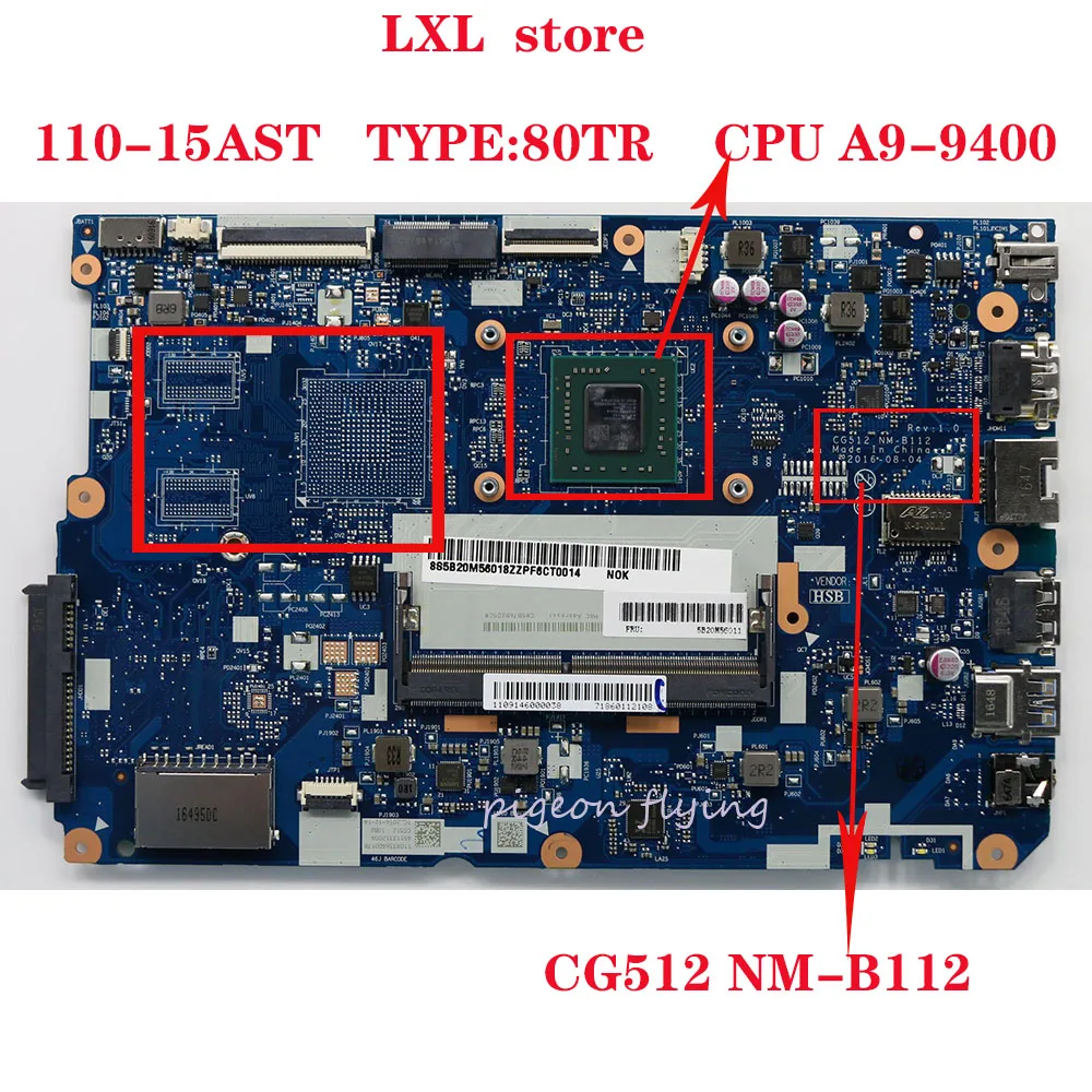 Новая материнская плата CG512 для ноутбука ideapad 110 15 AST версия материал: 80TR Процессор: