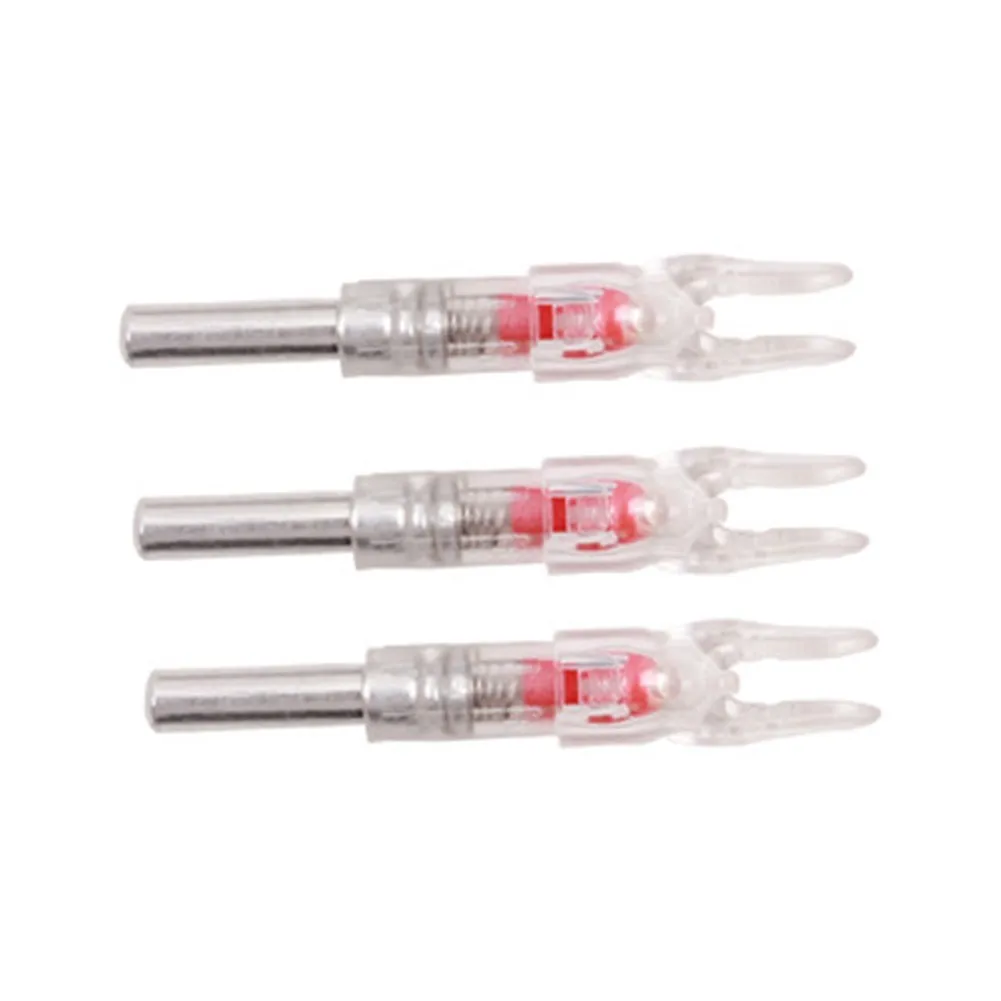 3pcs Archery Automatically LED Lighted Arrow Nocks Tail Glowing Arrow Shaft Tail High Quality 3pcs Hunting Shoting Fit
3pcs Archery Automatically LED Lighted Arrow Nocks Tail Glowing Arrow Shaft Tail High Quality 3pcs Hunting Shoting Fit