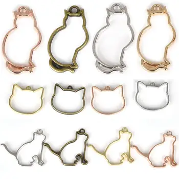 5pcs Alloy Frame Cat Shape Charm Pendant Open Bezel Setting Hollow Jewelry Making Pendants DIY Handmade UV Resin Craft
5pcs Alloy Frame Cat Shape Charm Pendant Open Bezel Setting Hollow Jewelry Making Pendants DIY Handmade UV Resin Craft