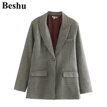 za 2019 coats and jackets women formal plaid blazer notched collar female office wear casual blazer feminino coat top
za 2019 coats and jackets women formal plaid blazer notched collar female office wear casual blazer feminino coat top