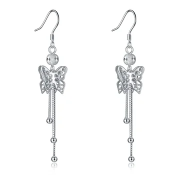 S925 Sterling Silver Earrings Personality Charm Temperament Female Models Beautiful Twisted Butterfly Earrings
S925 Sterling Silver Earrings Personality Charm Temperament Female Models Beautiful Twisted Butterfly Earrings