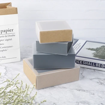 10pcs Wedding Cookie Candy Cake Boxes Kraft Paper Packing Box With Transparent PVC Window Black Delicate Drawer Display Gift Box
10pcs Wedding Cookie Candy Cake Boxes Kraft Paper Packing Box With Transparent PVC Window Black Delicate Drawer Display Gift Box