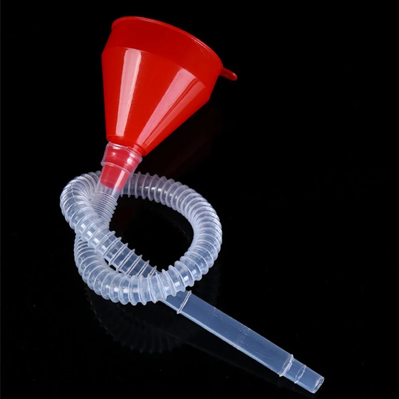 Car Refueling Funnel + Detachable Hose Gasoline Engine Oil Additive Motorcycle Farm Machine Use Convenient Anti-leakage Filler |