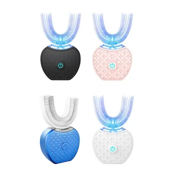 Electronic Toothbrush USB Rechargeable U Shape with 4 Modes Timer Blue Light Toothpaste 360 Degrees Intelligent Automatic Sonic
Electronic Toothbrush USB Rechargeable U Shape with 4 Modes Timer Blue Light Toothpaste 360 Degrees Intelligent Automatic Sonic