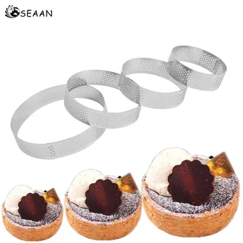 SEAAN 1pc 6/7/8/10 Cm Round Perforated Breathable Mousse Cake Ring Stainless Steel Cake Ring Cake Tool Breathable Cake Ring 
SEAAN 1pc 6/7/8/10 Cm Round Perforated Breathable Mousse Cake Ring Stainless Steel Cake Ring Cake Tool Breathable Cake Ring