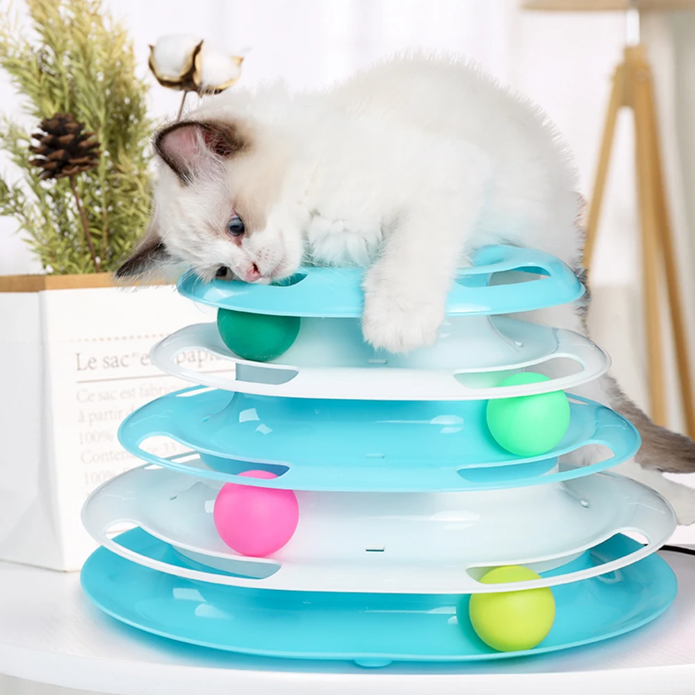 5 Levels Pet Cat Toy Tower Tracks Disc Interacitve Cat Toys Ball Training Amusement Plate Cat Tracks Toys For Cats Kitten jouet
5 Levels Pet Cat Toy Tower Tracks Disc Interacitve Cat Toys Ball Training Amusement Plate Cat Tracks Toys For Cats Kitten jouet