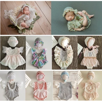 Newborn Photography Clothing Lace Jumpsuits+Hat Baby Girl Photo Props Accessories Studio Infant Shooting Outfits Princess Dress
Newborn Photography Clothing Lace Jumpsuits+Hat Baby Girl Photo Props Accessories Studio Infant Shooting Outfits Princess Dress
