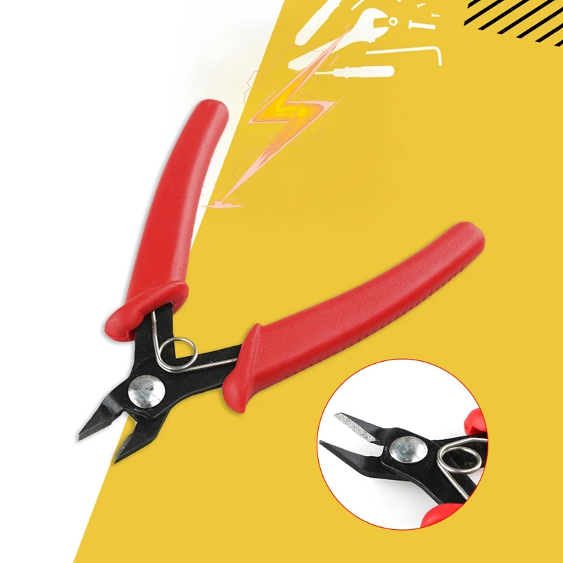 Diagonal Pliers Mini Wire Flush Cutter 5.3 Inch Micro Diagonal Cutting Pliers Wires Insulating Rubber Handle Model Pliers
Diagonal Pliers Mini Wire Flush Cutter 5.3 Inch Micro Diagonal Cutting Pliers Wires Insulating Rubber Handle Model Pliers
