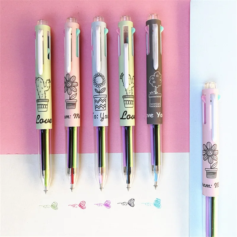 4pcs Potting cactus Multi color ballpoint pen set 5 color in 1 body Spot liner marker Stationery Office school supplies F799
4pcs Potting cactus Multi color ballpoint pen set 5 color in 1 body Spot liner marker Stationery Office school supplies F799