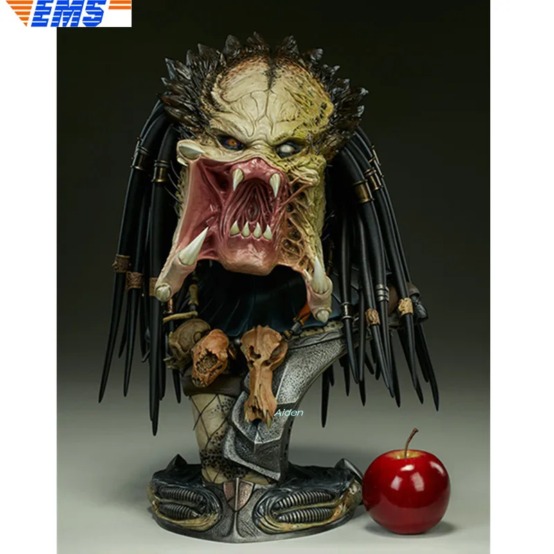 

18" Statue SS 200250 Bust Aliens vs Predator - Requiem Head Portrait Wolf Predator 1/2 PF Resin Action Model Toy BOX 46CM Z2297