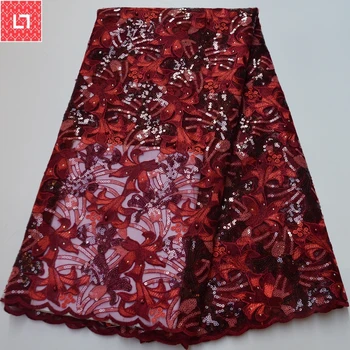 CS-Latest African Red sequence Lace Fabric High Quality nigerian French Net With Sequins Embroidery Tulle Lace For Dress
CS-Latest African Red sequence Lace Fabric High Quality nigerian French Net With Sequins Embroidery Tulle Lace For Dress