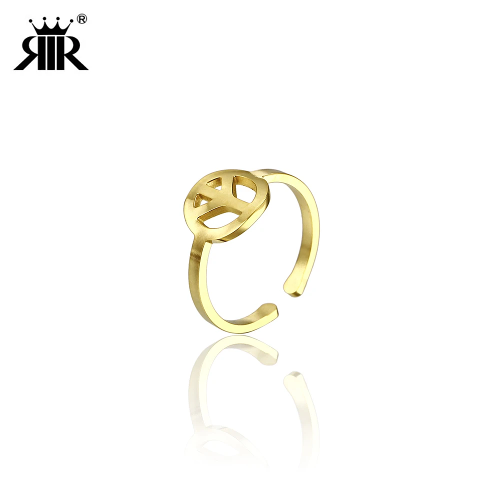 RIR Simple Golden Peace Adjustable Ring Symbolizes Peace Sign Boho Bohemia Hippie Jewelry Christmas Friendship Gift
RIR Simple Golden Peace Adjustable Ring Symbolizes Peace Sign Boho Bohemia Hippie Jewelry Christmas Friendship Gift