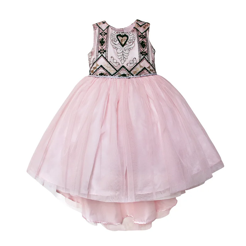 Vintage Embroidery Baby Girl Dress Sleeveless Trailing Layered Princess Evening Dresses for Party Wedding Children's Dresses 1-6
Vintage Embroidery Baby Girl Dress Sleeveless Trailing Layered Princess Evening Dresses for Party Wedding Children's Dresses 1-6