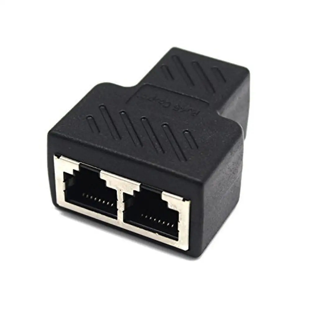 RJ45 Splitter Adapter 1 to 2 Dual Female Port CAT 5/CAT 6 LAN Ethernet Socket Splitter Connector Adapter
RJ45 Splitter Adapter 1 to 2 Dual Female Port CAT 5/CAT 6 LAN Ethernet Socket Splitter Connector Adapter