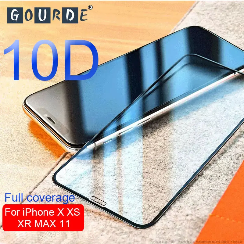10D Защитное стекло для iPhone 11 Pro Max 8 7 Plus XS MAX XR X Защитная пленка экрана 6 6s | Мобильные