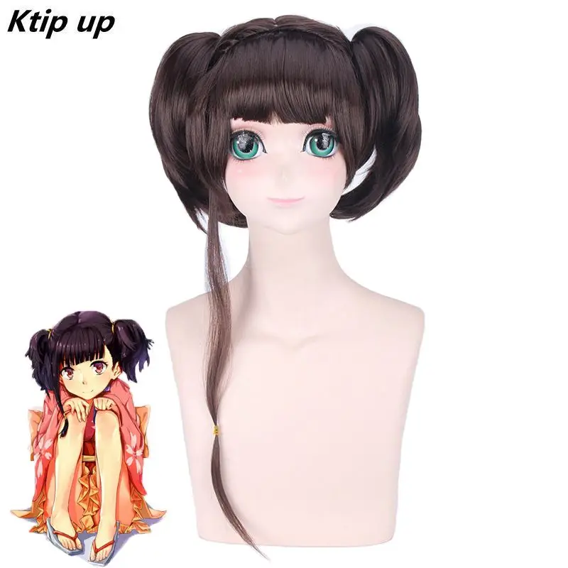 Ktip Up Anime KABANERI OF THE IRON FORTRESS Mumei Cosplay Wig For Halloween Party Synthetic Hair With Double Ponytails Brown
Ktip Up Anime KABANERI OF THE IRON FORTRESS Mumei Cosplay Wig For Halloween Party Synthetic Hair With Double Ponytails Brown