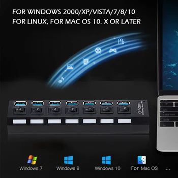 Portable 4 Port Multi USB 3.0 5Gbps HUB Splitter Expander Computer Power Adapter Interface Connector ford Computer Accessory
Portable 4 Port Multi USB 3.0 5Gbps HUB Splitter Expander Computer Power Adapter Interface Connector ford Computer Accessory