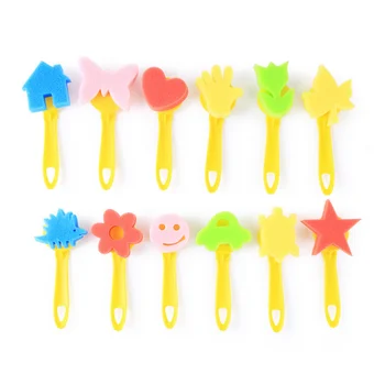 12PCS Foam Graffiti Sponge Paint Brush Set DIY Painting Tool for Kids Home Kindergartens School Art Supplies Painting Brush Toys
12PCS Foam Graffiti Sponge Paint Brush Set DIY Painting Tool for Kids Home Kindergartens School Art Supplies Painting Brush Toys