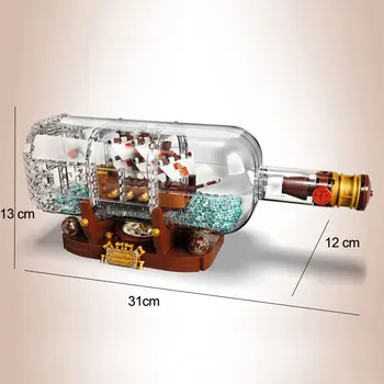 1078Pcs Light Technic Idea Ship Boat In A Bottle Compatible lepines 21313 playmobil Building Blocks Bricks Toys for Children
1078Pcs Light Technic Idea Ship Boat In A Bottle Compatible lepines 21313 playmobil Building Blocks Bricks Toys for Children