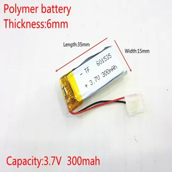 3.7V 300mAh Lithium Polymer Li-Po Rechargeable Battery power For Mp3 bluetooth GPS mobile electronic 601535
3.7V 300mAh Lithium Polymer Li-Po Rechargeable Battery power For Mp3 bluetooth GPS mobile electronic 601535
