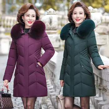 Women Colorful Fur Collar Long Winter Jacket Hooded Oversize Down Cotton Coat Thick Warm Jacket Cotton Padded Wadded Parkas
Women Colorful Fur Collar Long Winter Jacket Hooded Oversize Down Cotton Coat Thick Warm Jacket Cotton Padded Wadded Parkas
