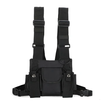 Tactical Rig Unisex Vest Pouch Hip Hop Multi Pockets Chest Bag With Shoulder Strap Multifunctional Harness Nylon Large Capacity
Tactical Rig Unisex Vest Pouch Hip Hop Multi Pockets Chest Bag With Shoulder Strap Multifunctional Harness Nylon Large Capacity