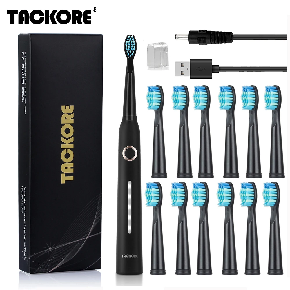 Sonic Electric Toothbrush USB Rechargeable 5 Modes Smart Ultrasonic Toothbrushes Travel Oral Care Brush Teeth Heads
Sonic Electric Toothbrush USB Rechargeable 5 Modes Smart Ultrasonic Toothbrushes Travel Oral Care Brush Teeth Heads