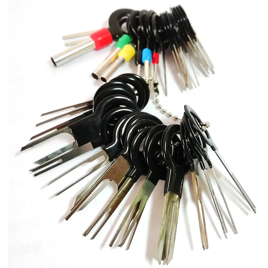 38pcs Car Terminal Removal Tool Terminal Picking Needle Harness Repair Wiring Connector Pin Extractor Puller Tools
38pcs Car Terminal Removal Tool Terminal Picking Needle Harness Repair Wiring Connector Pin Extractor Puller Tools