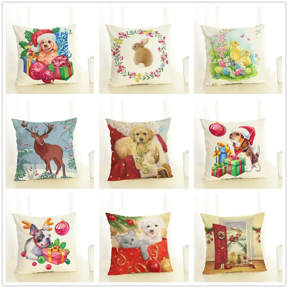 Merry Christmas Pillow Case 45x45 cm Santa Claus Snowman Deer Seat Pillowcase Home Decorative Linen Sofa Cushion Cover
Merry Christmas Pillow Case 45x45 cm Santa Claus Snowman Deer Seat Pillowcase Home Decorative Linen Sofa Cushion Cover