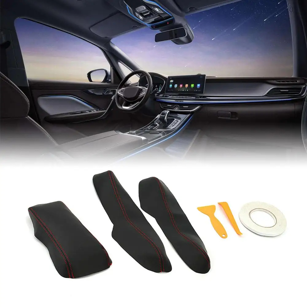 3pcs/set Car Center Console Arm Rest Lid PU Leather Armrest Cover Box Case Cover Trim Tool for Honda Civic 2016-2018
3pcs/set Car Center Console Arm Rest Lid PU Leather Armrest Cover Box Case Cover Trim Tool for Honda Civic 2016-2018