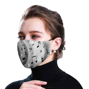 Musical Note Printed Mask Fashion Adult Unisex Mouth Mask Masque Reusable Adjustable Earloop Face Cover Masque Lavable Tapabocas
Musical Note Printed Mask Fashion Adult Unisex Mouth Mask Masque Reusable Adjustable Earloop Face Cover Masque Lavable Tapabocas