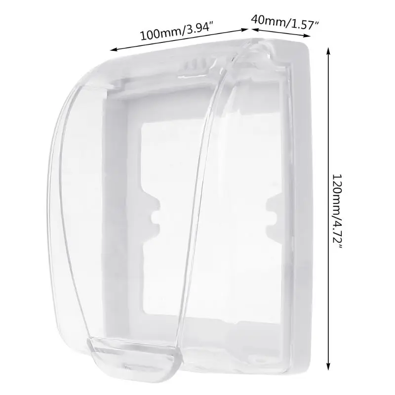 Plastic Wall Switch Waterproof Cover Box Wall Light Panel Socket Doorbell Flip Cap Cover Clear Bathroom Kitchen Accessory P31E
Plastic Wall Switch Waterproof Cover Box Wall Light Panel Socket Doorbell Flip Cap Cover Clear Bathroom Kitchen Accessory P31E