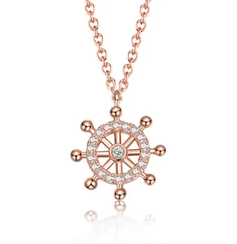 S925 Sterling Silver Rudder Necklace Female Clavicle Chain Fashion Personality Roulette Pendant Exquisite Temperament Necklace
S925 Sterling Silver Rudder Necklace Female Clavicle Chain Fashion Personality Roulette Pendant Exquisite Temperament Necklace