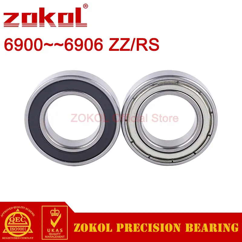 ZOKOL 6900 69016902 6903 6904 6905 6906 ZZ 2RS Thin Wall Deep Groove Ball Bearings
ZOKOL 6900 69016902 6903 6904 6905 6906 ZZ 2RS Thin Wall Deep Groove Ball Bearings