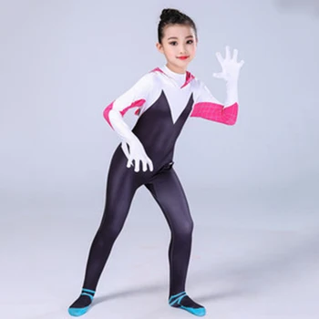 3D Kids Women Spiderman Spider Gwen Costume Gwendolyn Maxine Stacy Zentai Suit Spidergirl Cosplay Halloween Costumes For Girls
3D Kids Women Spiderman Spider Gwen Costume Gwendolyn Maxine Stacy Zentai Suit Spidergirl Cosplay Halloween Costumes For Girls