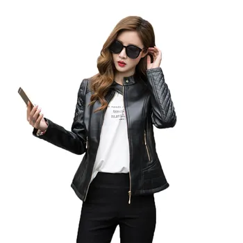 Women faux leather coat black yellow red plus size tops PU jacket autumn winter new lapel leisure fashion jacket feminina LR537
Women faux leather coat black yellow red plus size tops PU jacket autumn winter new lapel leisure fashion jacket feminina LR537