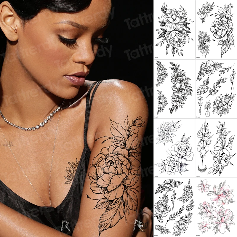 8PCS/lot sketch flower tattoo black geometric rose tattoo sticker flower sketches tattoo designs big waterproof tatoo fake sets
8PCS/lot sketch flower tattoo black geometric rose tattoo sticker flower sketches tattoo designs big waterproof tatoo fake sets