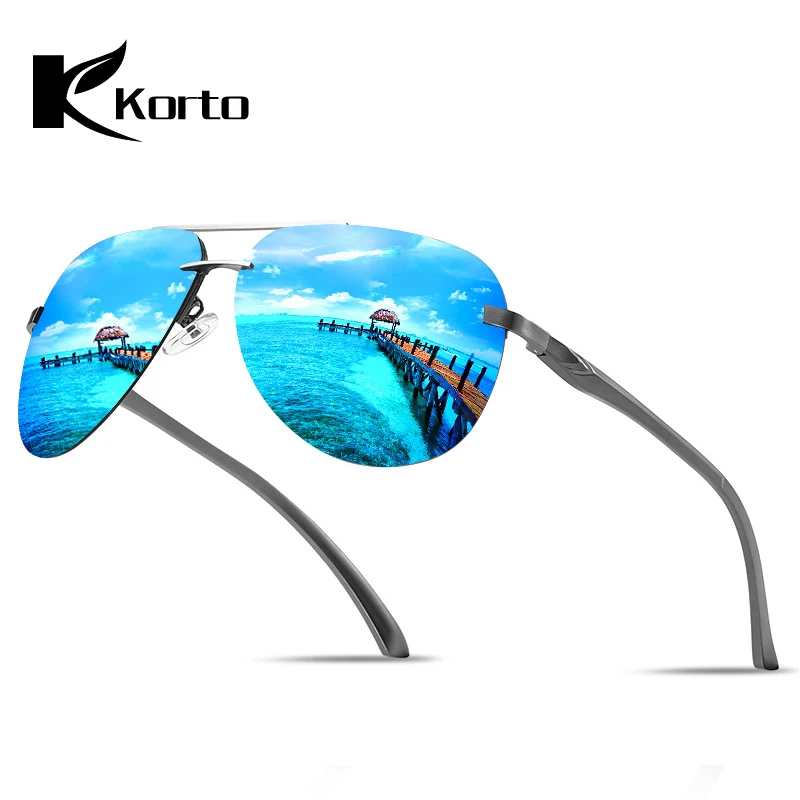 Korto Алюминий алюминиево-магниевого сплава без оправы солнцезащитные очки