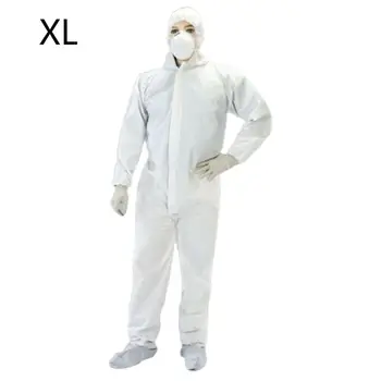 White Safety Coverall Isolation Suit Disposable Full Protective Clothing Elastic Q6PA
White Safety Coverall Isolation Suit Disposable Full Protective Clothing Elastic Q6PA