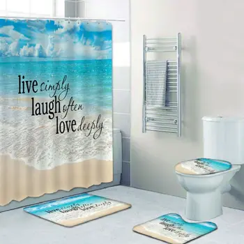 3D Digital Printing Shower Curtain Bathroom Floor Mat Base Mat Toilet Mat For Home Decoration
3D Digital Printing Shower Curtain Bathroom Floor Mat Base Mat Toilet Mat For Home Decoration