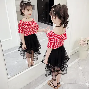 Teenage Clothes Black Skirt + T shirt 2 Pcs Clothes For Girls Party Off Shoulder Suit For Girls Summer Fashion Girls Clothes
Teenage Clothes Black Skirt + T shirt 2 Pcs Clothes For Girls Party Off Shoulder Suit For Girls Summer Fashion Girls Clothes