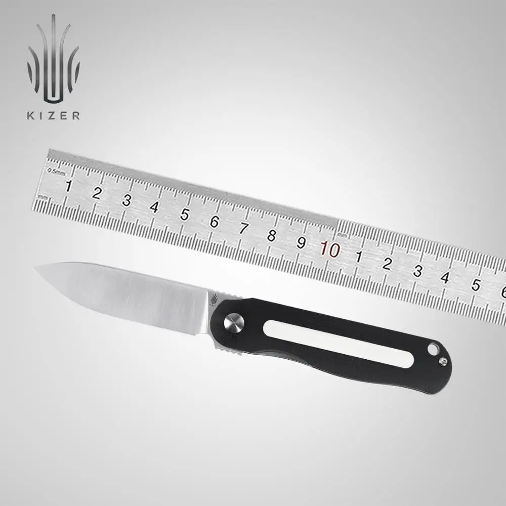 Фото Нож для выживания Kizer V3567N1/N2 Lätt Винд мини 2020 Новый охотничий нож повседневного