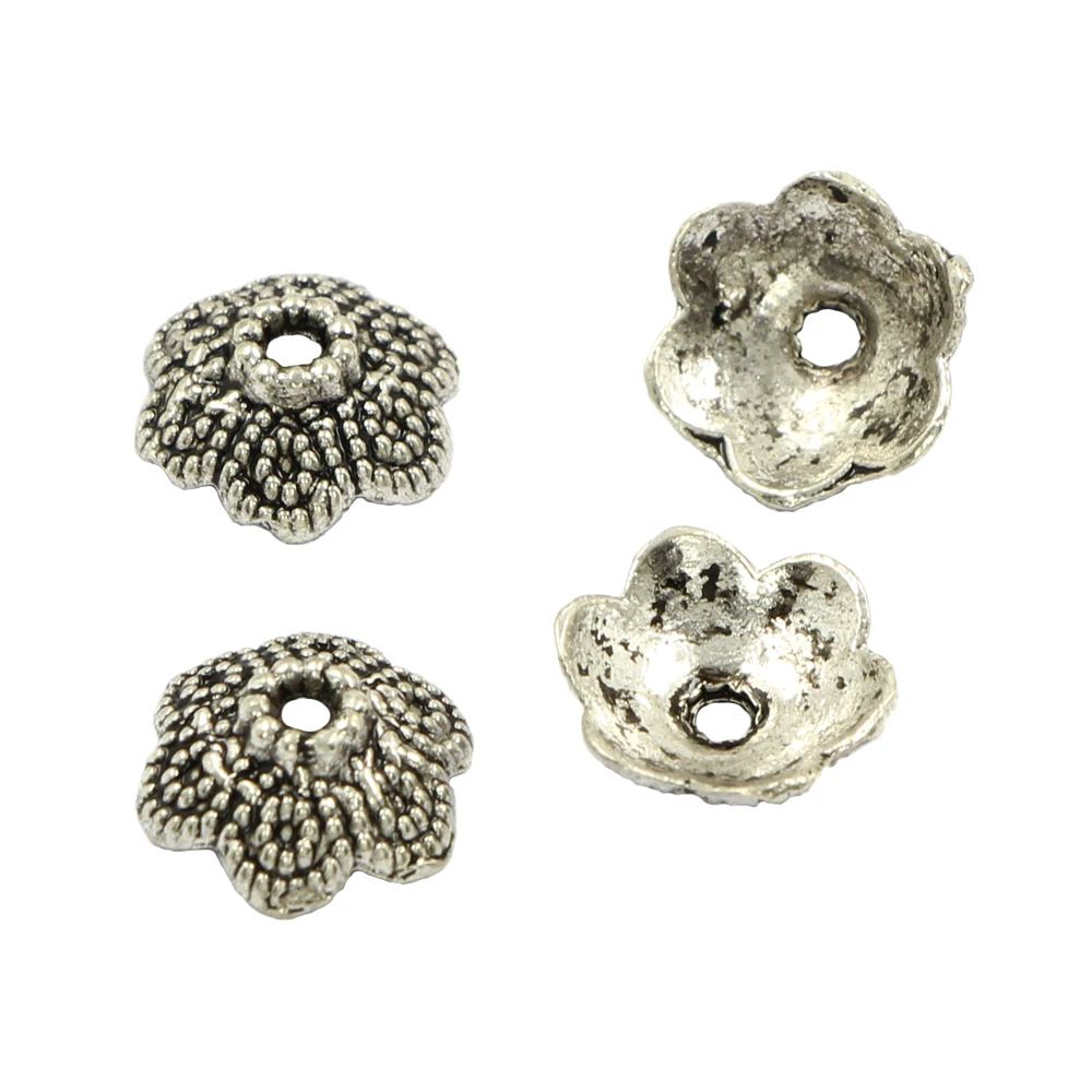 Sale Tibetan Silver Metal Flower Shape Spacer Bead Caps Connectors For Making DIY Jewelry Findings Accessories 36pcs
Sale Tibetan Silver Metal Flower Shape Spacer Bead Caps Connectors For Making DIY Jewelry Findings Accessories 36pcs