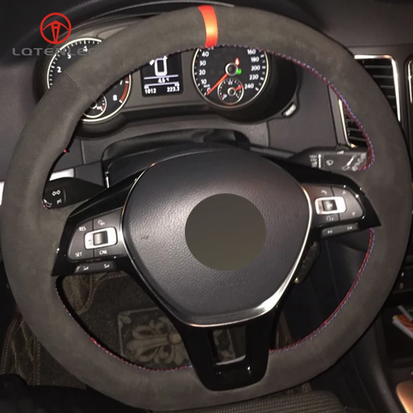 LQTENLEO Black Suede Car Steering Wheel Cover for Volkswagen VW Golf 7 Mk7 New Polo Jetta Passat B8 Tiguan 2017 Sharan 2016 2017
LQTENLEO Black Suede Car Steering Wheel Cover for Volkswagen VW Golf 7 Mk7 New Polo Jetta Passat B8 Tiguan 2017 Sharan 2016 2017