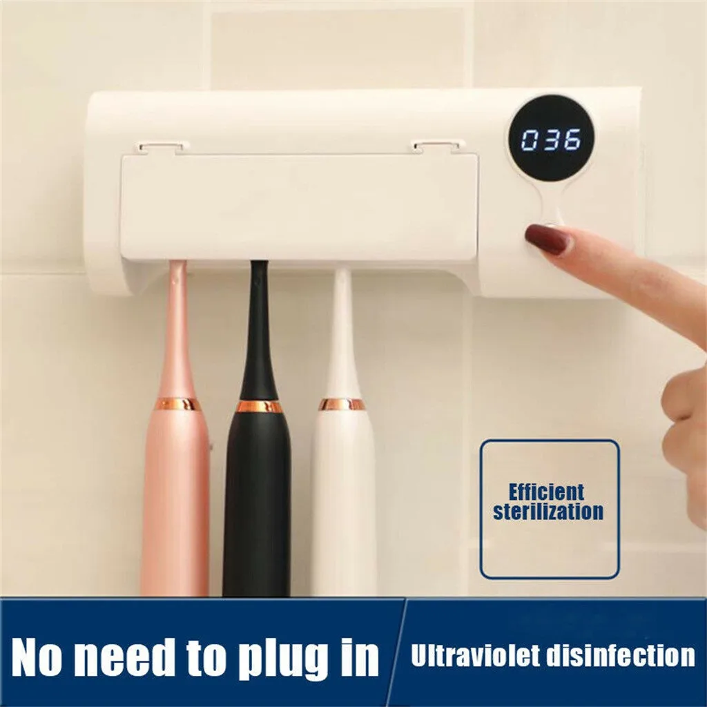 Dental UV Ultraviolet Toothbrush Sanitizer Sterilizer Cleaner Storage Holder up to 4 toothbrushes anti-virus does not hurt 8Z
Dental UV Ultraviolet Toothbrush Sanitizer Sterilizer Cleaner Storage Holder up to 4 toothbrushes anti-virus does not hurt 8Z