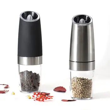 Electric Automatic Mill Pepper and Salt Grinder LED Light Peper Spice Grain Mills Porcelain Grinding Core Mill Kitchen Tools 
Electric Automatic Mill Pepper and Salt Grinder LED Light Peper Spice Grain Mills Porcelain Grinding Core Mill Kitchen Tools