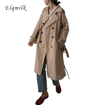 Women Trench Coat Spring Autumn Casual Double Breasted Ladies Long Coat Sashes Chic Cloak Female Windbreaker
Women Trench Coat Spring Autumn Casual Double Breasted Ladies Long Coat Sashes Chic Cloak Female Windbreaker