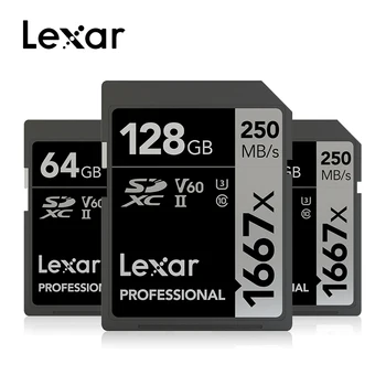 Lexar SD Card 1667X Original 250MB/s 64GB 128GB 256GB SDXC UHS-II U3 Flash Memory Card For 3D 4K Digital Camera
Lexar SD Card 1667X Original 250MB/s 64GB 128GB 256GB SDXC UHS-II U3 Flash Memory Card For 3D 4K Digital Camera